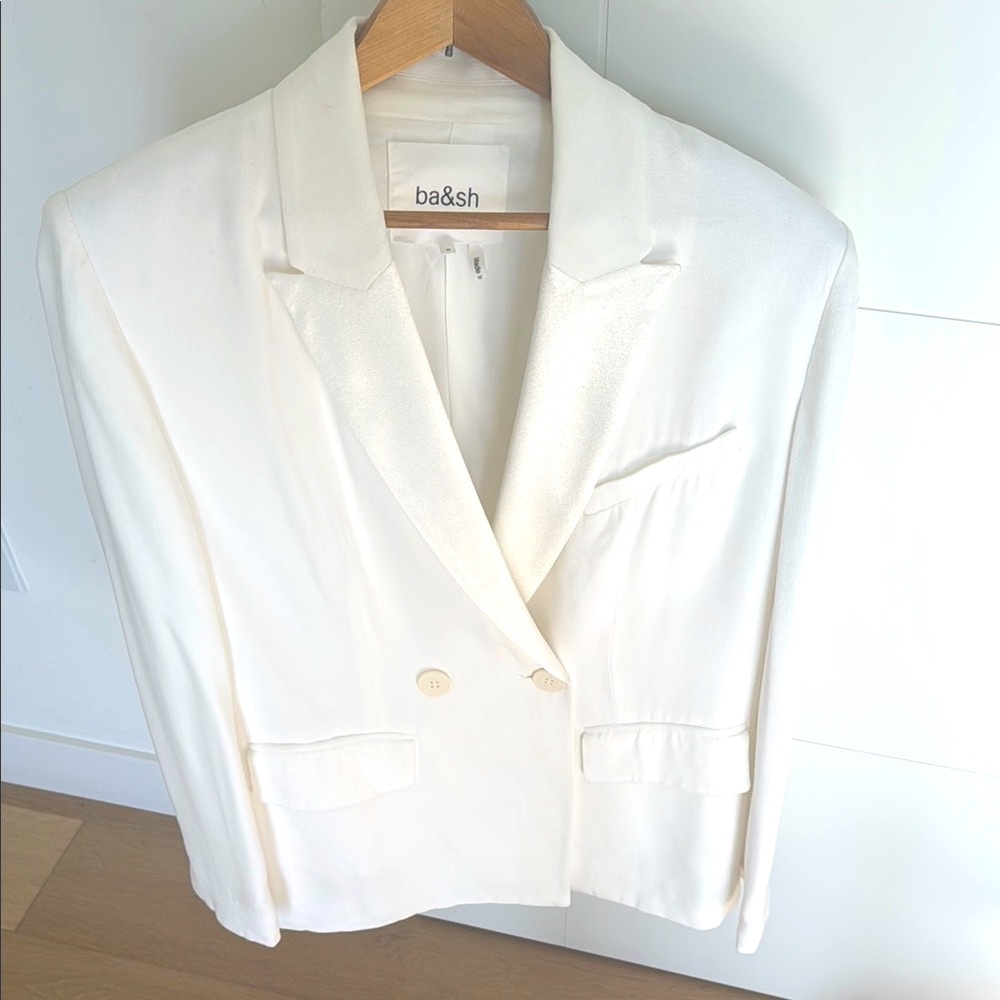 BNWOT ba&sh Women's Nidia White Blazer